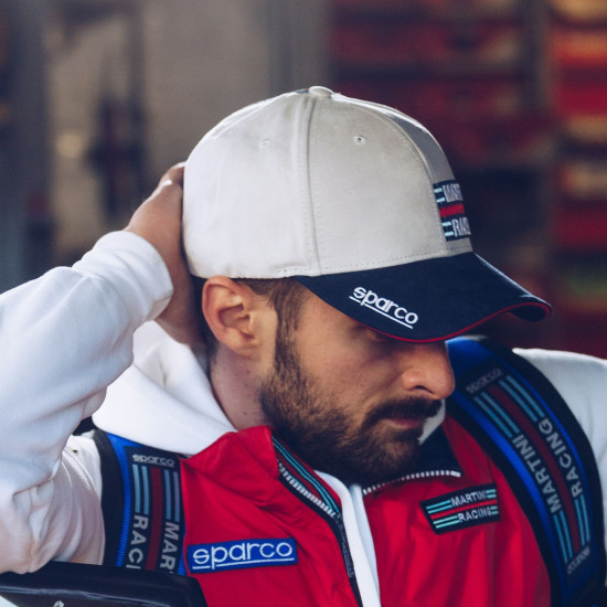 Шапка Side Logo Martini Racing - Бяла