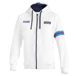 Hooded Full Zip Martinig Racing MY25 - Бял