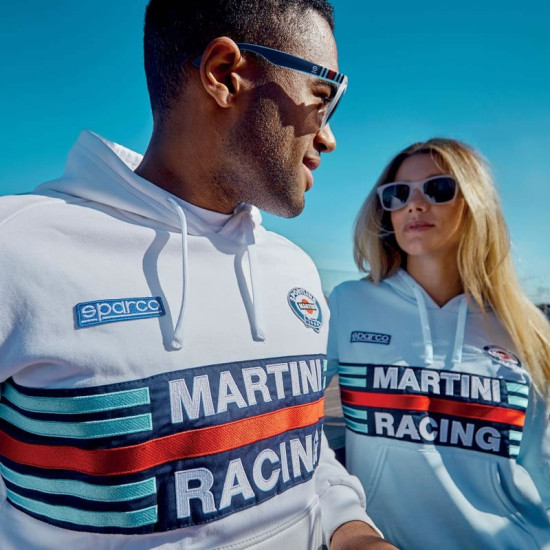 Дамски суичър Sparco Martini Racing - Светлосин
