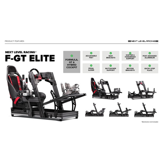 Next Level Racing F-GT Elite iRacing Edition шаси
