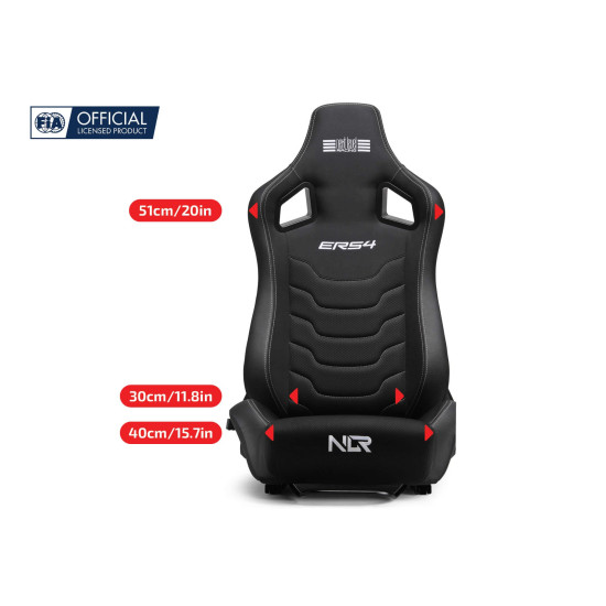 Next Level Racing ERS4 Elite Регулируем седалка Плат и SimAero Mesh издание