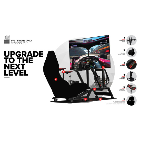 Next Level Racing F-GT шаси без седалка