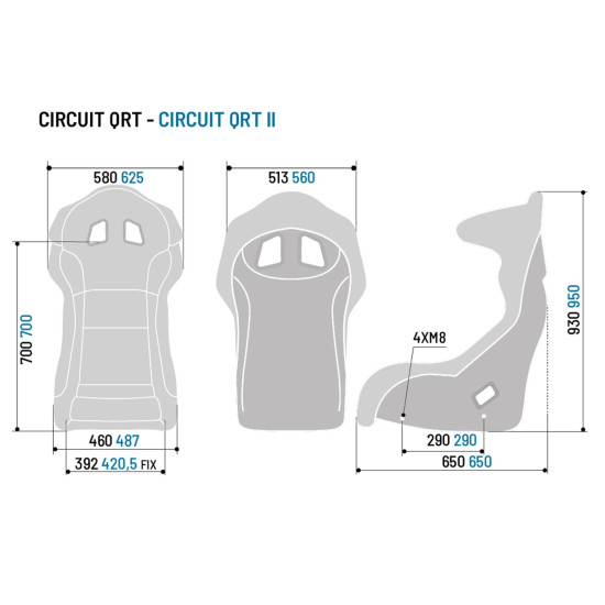 Sparco Circuit II Carbon Седалка FIA 8855-1999