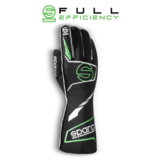 Sparco Futura Ръкавици FIA 8856-2018 - Черен / Флуо Зелен