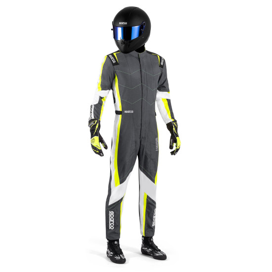 Sparco K48 Kerb Advanced FIA 8877-2022 - Тъмно сив / Флуо жълт