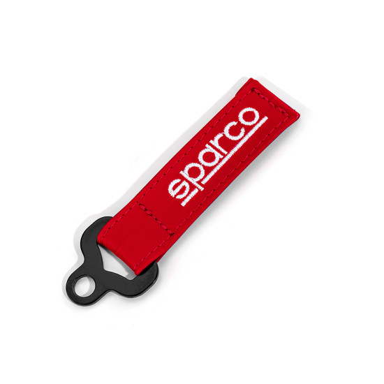 Sparco Кожен ключодържател - Червен