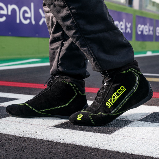 Sparco Slalom FIA 8856-2018 - Черно / Флуо Жълто