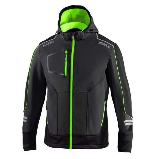 Sparco Soft-Shell Tech York - Сиво / Зелено