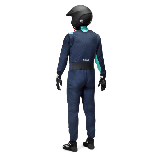 Sparco Sprint ASY Advanced R584 FIA 8856-2018 - Тъмносин / Маями Зелен