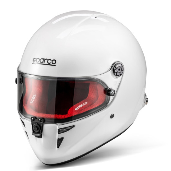 Sparco Stealth RF FIA 8859-2024 - Бял / Червен
