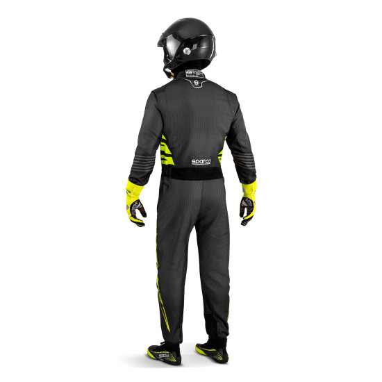 Гащеризон Sparco Infinity 5.0 FIA 8856-2018 - Тъмно сив / Флуо жълт