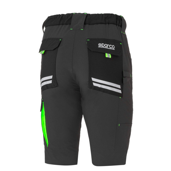 Sparco Tech Laredo Light Къси панталони - Тъмно сив / Зелен