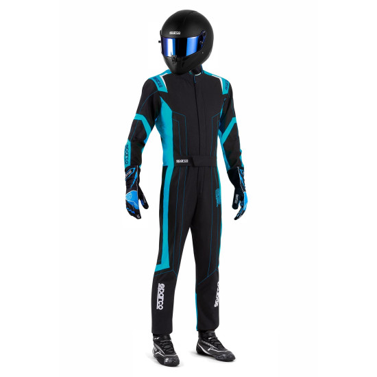 Sparco Thunder Advanced K48 FIA 8877-2022 - Черен / Небесно синьо