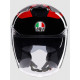 Agv Irides Valenza Matt - Сив / Черен / Червен