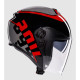 Agv Irides Valenza Matt - Сив / Черен / Червен