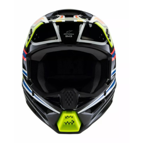 Alpinestars SM3 Wurx Детска Мотокрос Каска - Черен / Жълт / Син