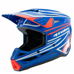 Alpinestars SM3 Wurx Детска мотокрос каска - Син / Червен / Бял / Черен