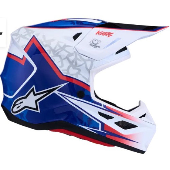 Alpinestars SM7 Blaster - Бял / Син / Червен