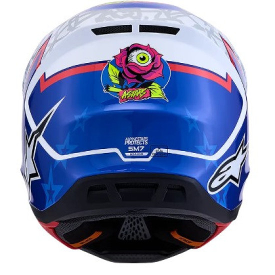 Alpinestars SM7 Blaster - Бял / Син / Червен