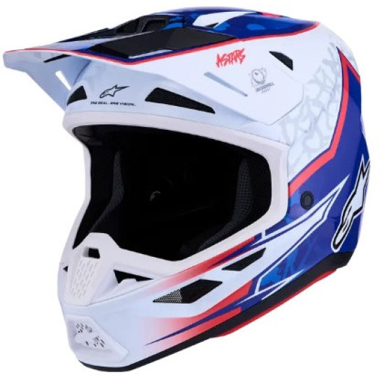 Alpinestars SM7 Blaster - Бял / Син / Червен