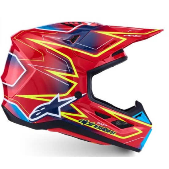 Alpinestars SM7 Cast - Червен / Жълт / Син