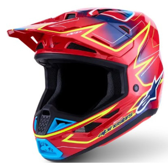 Alpinestars SM7 Cast - Червен / Жълт / Син