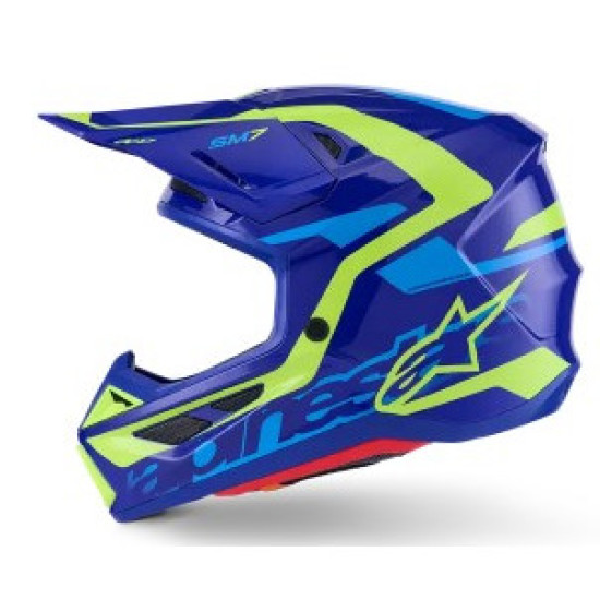 Alpinestars SM7 Deed - Син / Жълт