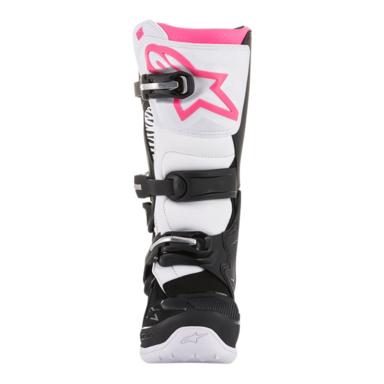 Alpinestars Stella Tech 3 Дамски мотокрос ботуши - Черно / Бяло / Розово