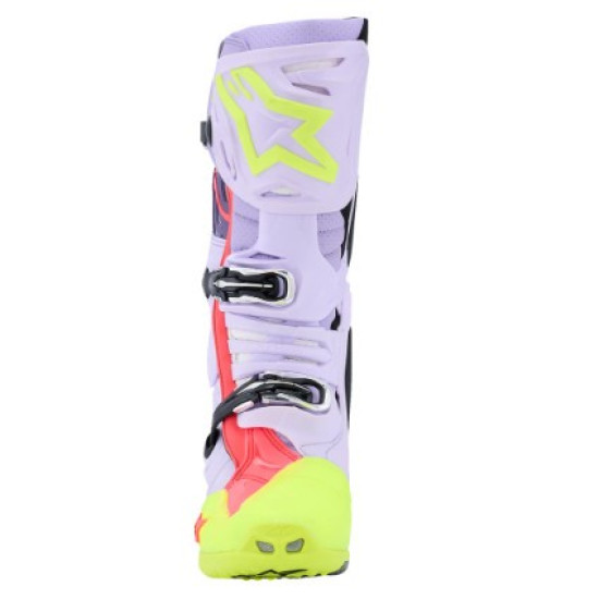 Alpinestars Tech 10 S-Vented - Лилаво / Жълто / Розово