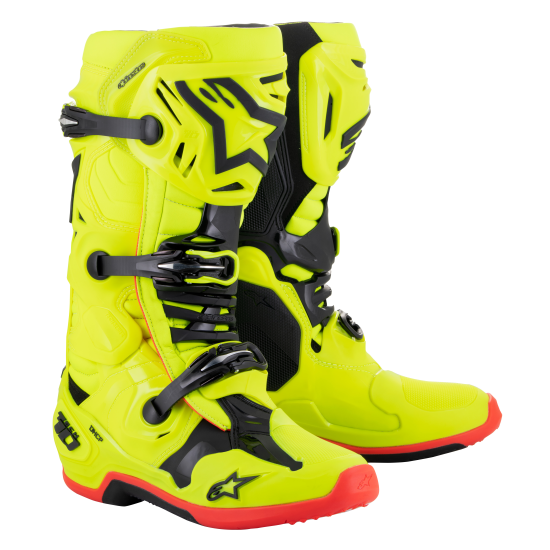 Alpinestars Tech 10 - Жълто / Черно / Червено