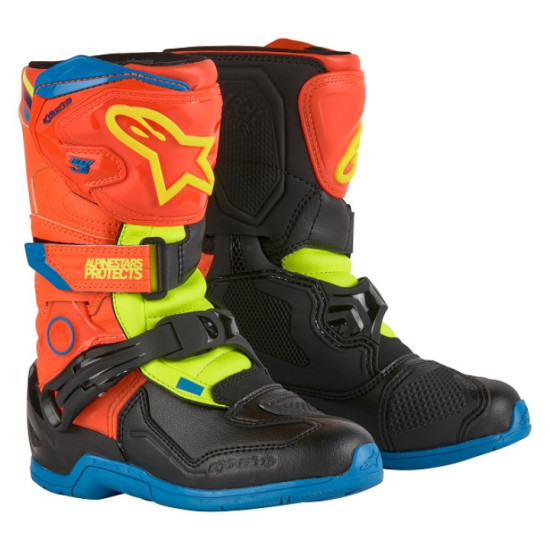 Alpinestars Tech 3S Kids Детски Мотокрос Ботуши - Оранжево / Черно / Жълто