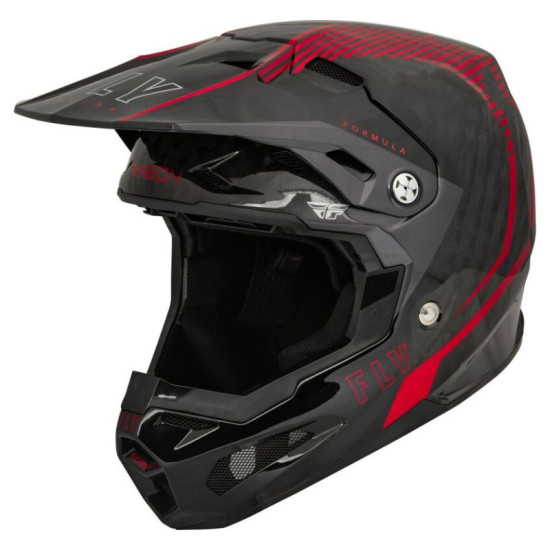 Fly Racing Formula Carbon Tracer Helmet - Червен / Черен
