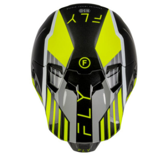 Fly Racing Formula Cc Strike- Сив / Черен / Жълт