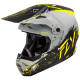 Fly Racing Formula CP Manic 2025 - Сив / Черен / Жълт мат