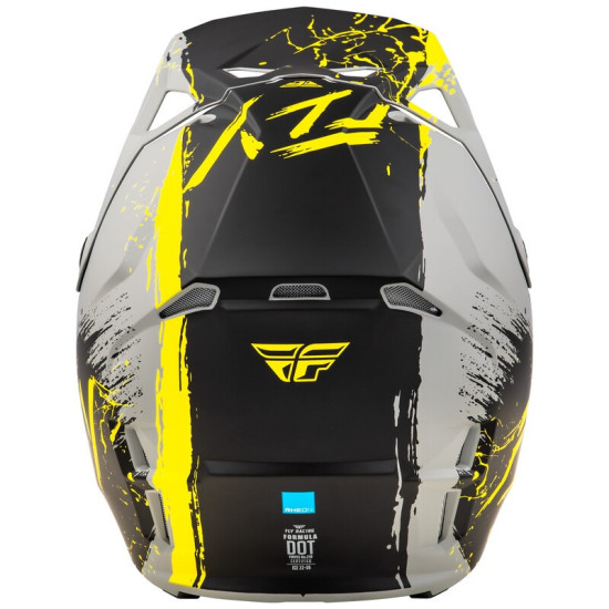 Fly Racing Formula CP Manic 2025 - Сив / Черен / Жълт мат