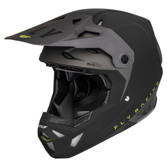 Fly Racing Formula CP Slant- Черен / Сив мат