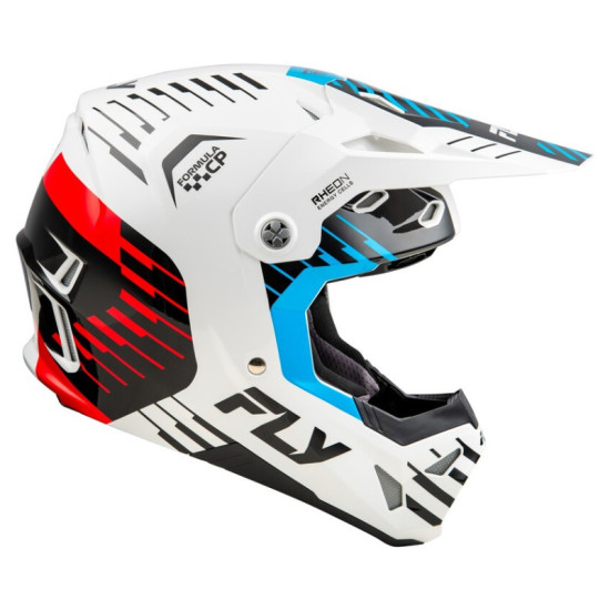 Fly Racing Formula Cp Slice 2025 - Бял / Син / Червен