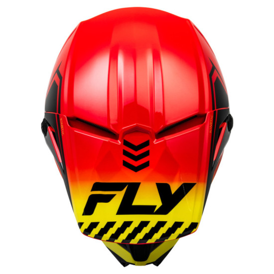 Fly Racing Formula Kinetic Menace - Червен / Черен / Жълт