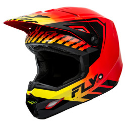 Fly Racing Formula Kinetic Menace - Червен / Черен / Жълт
