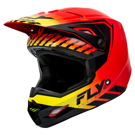 Fly Racing Formula Kinetic Menace - Червен / Черен / Жълт
