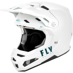 Fly Racing Formula S Carbon Solid Helmet 2025 Детска мотокрос каска - Бяла