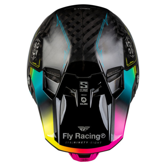 Fly Racing Formula Smart Carbon Legacy - Черен / Син / Розов