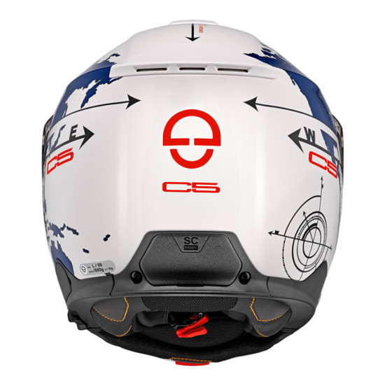 Schuberth C5 Globe - Син / Бял