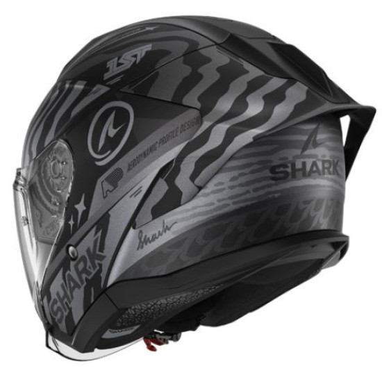 Каска за скутер SHARK SKWAL JET CUP SPEED-FANCY MAT BLACK/GREY