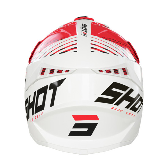 Shot Lite Fury White Red Glossy