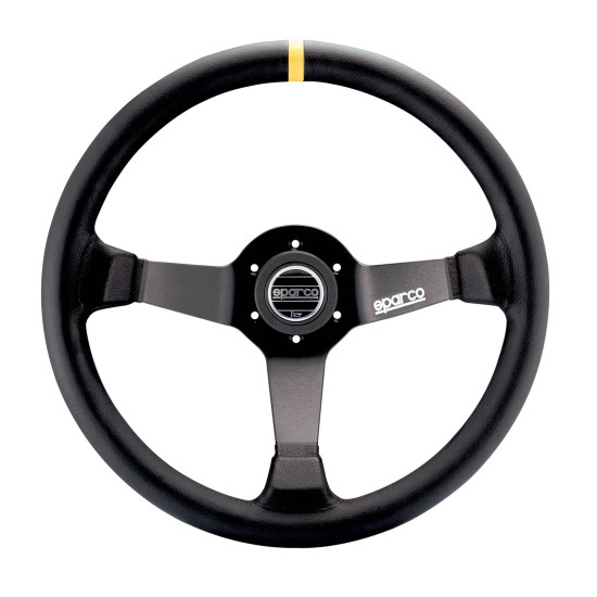 Sparco 345 Кожен волан - Черен