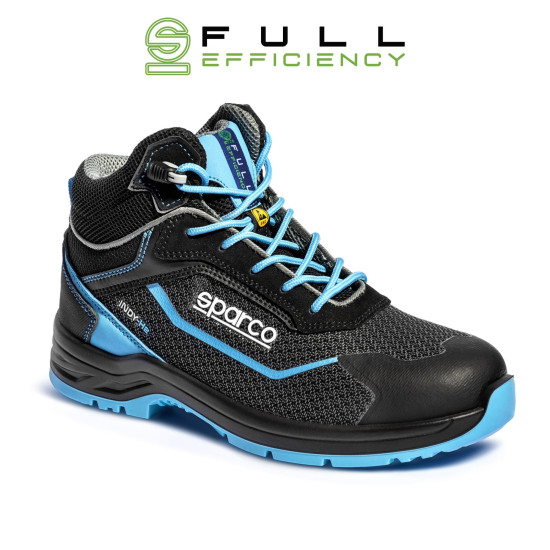 Sparco Indy-He Sunny S3 защитни обувки - черно / синьо