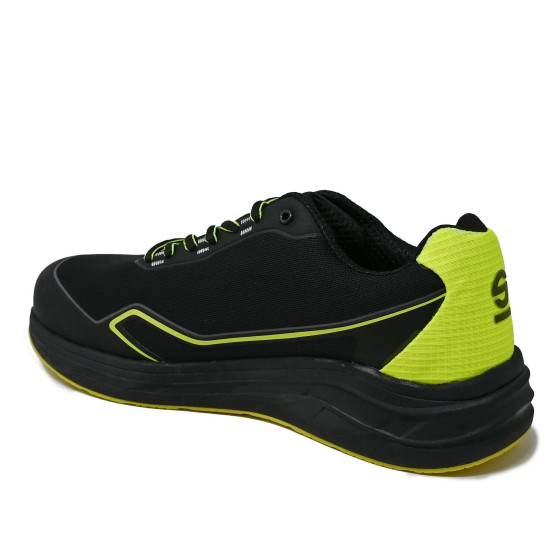 Sparco Luton S1PS ESD защитни обувки - черно / флуоресцентно жълто