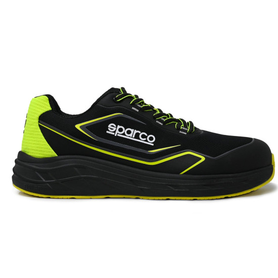 Sparco Luton S1PS ESD защитни обувки - черно / флуоресцентно жълто