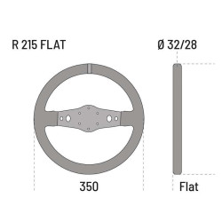 Sparco R215 Плосък кожен волан